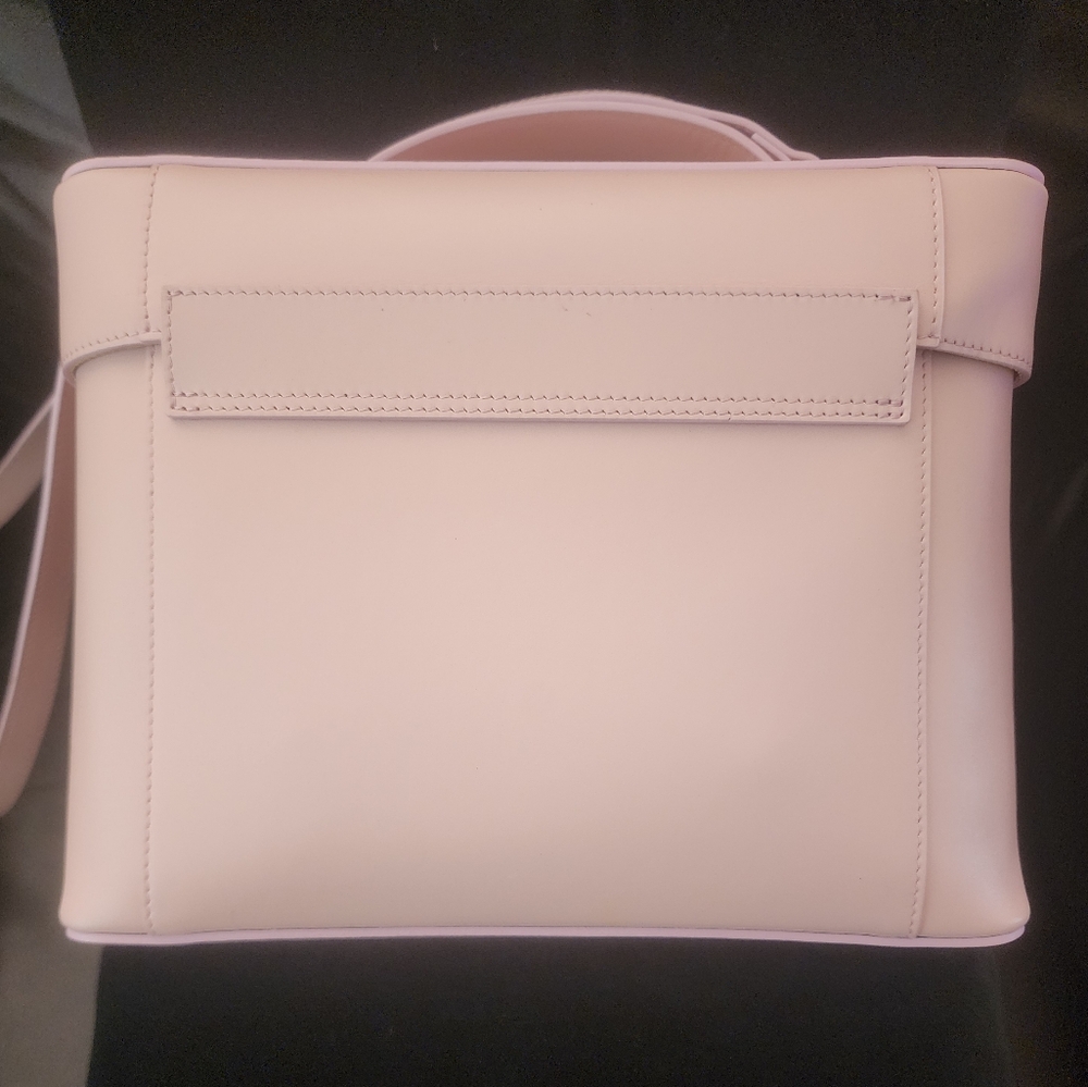NWOT Gia Borghini Leather Crossbody Blush Pink - Picture 2 of 9